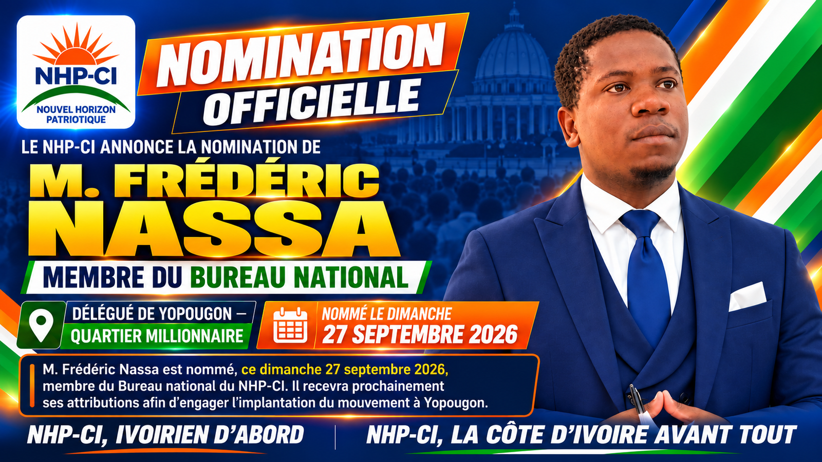 Nomination de Frédéric Nassa